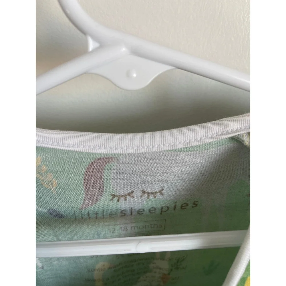 Little Sleepies Farm Print Bamboo Zippy 12-18 Months